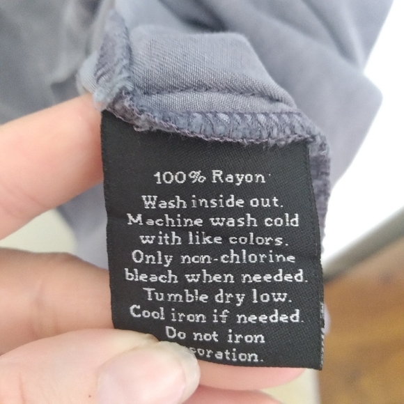 Rock & Republic Blue Chambray Denim Grommet Lace Up Tank Top Size Medium - Picture 9 of 9